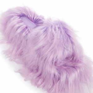 Case of the Grumpies furry platform slippers